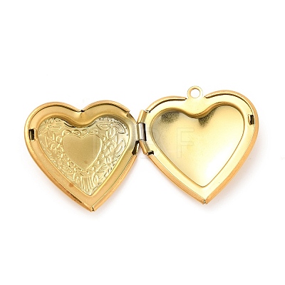 Ion Plating(IP) 304 Stainless Steel Locket Pendants X-STAS-G146-20G-1