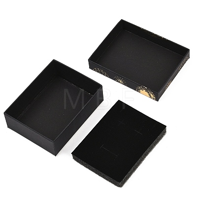 Gold Stamping Planet Cardboard Jewelry Packaging Boxes CON-T002-01D-1