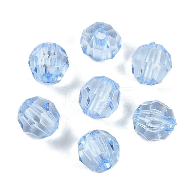 Transparent Acrylic Beads OACR-Q015-02D-1