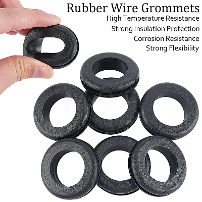 12Pcs Rubber Environmental Protection Two-sided Protective Coil FIND-CN0002-58B-1