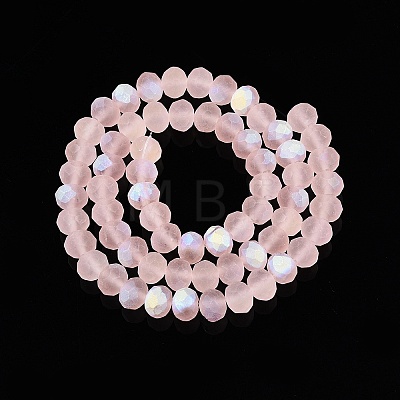 Transparent Glass Beads Strands EGLA-A044-T8mm-MB22-1