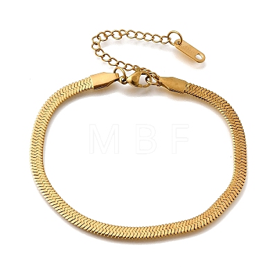 304 Stainless Steel Snake Chains Bracelets for Women BJEW-P395-02G-06-1