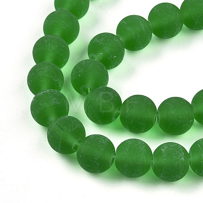 Transparent Glass Beads Strands GLAA-T032-T10mm-MD07-1