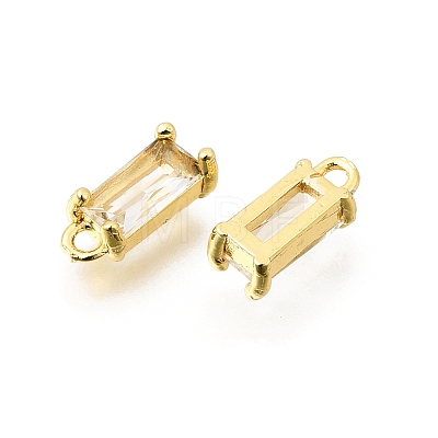 Brass Glass Pendants KK-Z156-02G-01-1