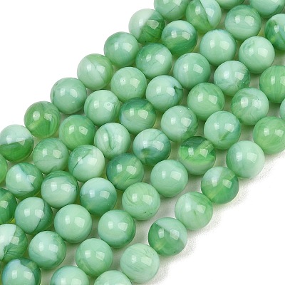Handmade Lampwork Beads Strand LAMP-B056-10mm-02-1