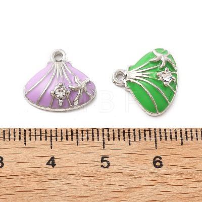 Alloy Enamel Charms FIND-U033-05P-1