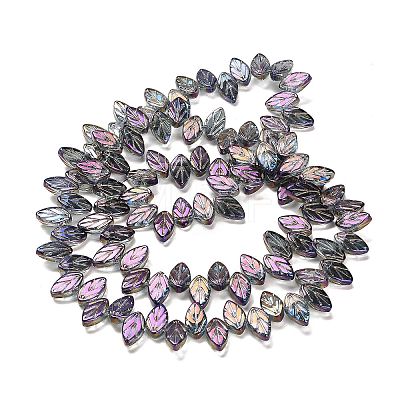 Electroplate Glass Beads Strands EGLA-B004-02A-FR05-1