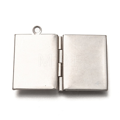 Non-Tarnish 316 Stainless Steel Locket Pendants X-STAS-P267-01P-1