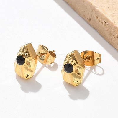 304 Stainless Steel Stud Earrings EJEW-F361-08G-1