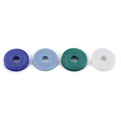 4 Colors Handmade Polymer Clay Beads CLAY-N011-032-06-1