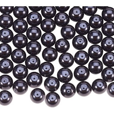 Pearlized Glass Pearl Round Beads HY-PH0001-10mm-080-1