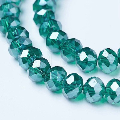 Electroplate Glass Beads Strands EGLA-A034-T10mm-A18-1