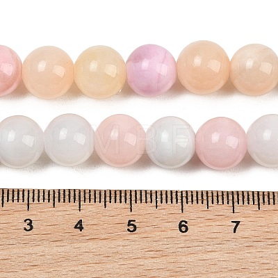Natural Green Jade Beads Strands G-G757-03-10mm-1