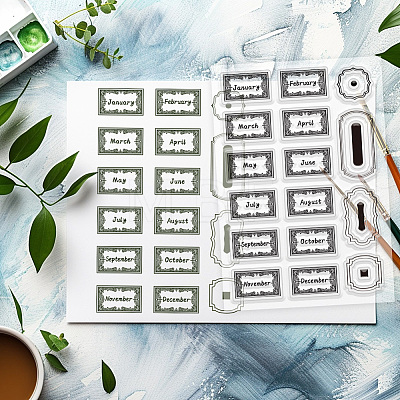 Custom PVC Plastic Clear Stamps DIY-WH0618-0182-1