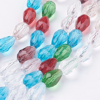 Glass Beads Strands EGLA-E010-8x12mm-03-1