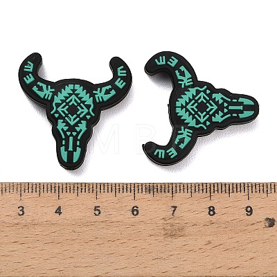 West Cowboy Theme Food Grade Eco-Friendly Silicone Beads SIL-T058-04D-1