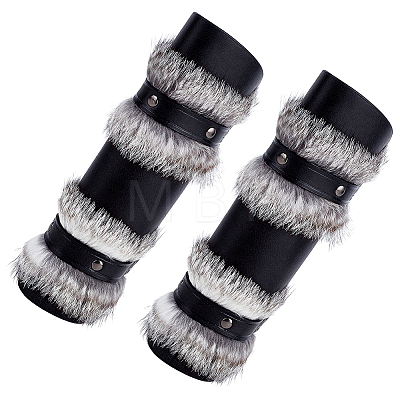Viking PU Leather Cord Bracelets AJEW-WH0596-737-1