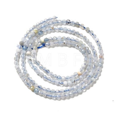 Natural Aquamarine Beads Strands G-I341-08-1