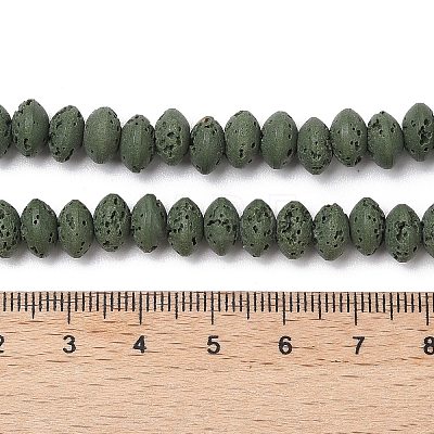 Synthetic Lava Rock Beads Strands G-B087-02A-04-1