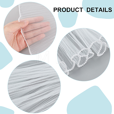 Polyester Flower Bouquet Wrapping Mesh Paper ORIB-WH0007-02B-02-1