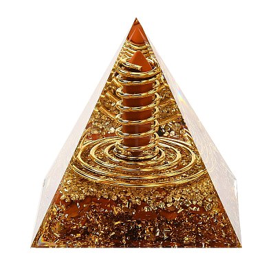 Orgonite Pyramid Resin Energy Generators DJEW-C019-01B-1