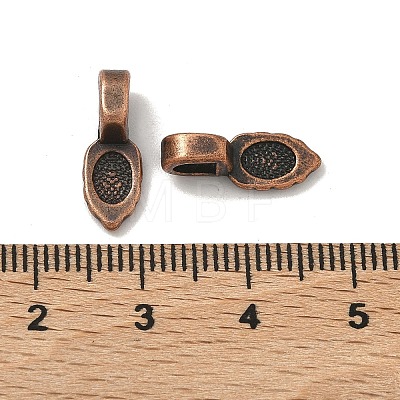 Tibetan Style Pendant Bails X-RAB3357Y-1