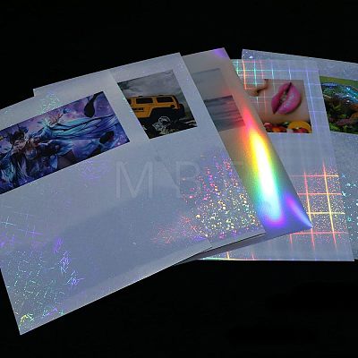 A4 Waterproof PVC Self Adhesive Laser Sticker AJEW-WH0152-64-1