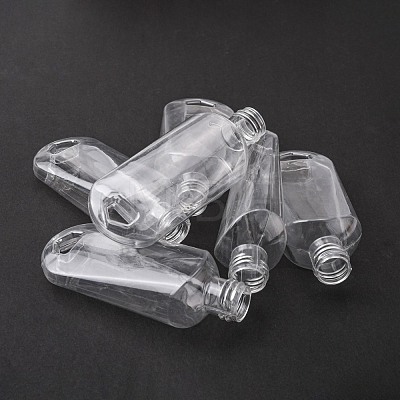   15Pcs 3 Colors 50ml PETG Travel Squeeze Bottles with Keychain and Flip Caps KY-PH0001-21-1
