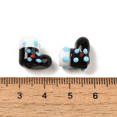 Handmade Lampwork Bumpy Beads Strands LAMP-U001-01D-1-1