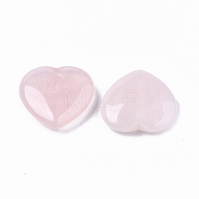 Natural Rose Quartz Heart Love Stone G-S364-069-1