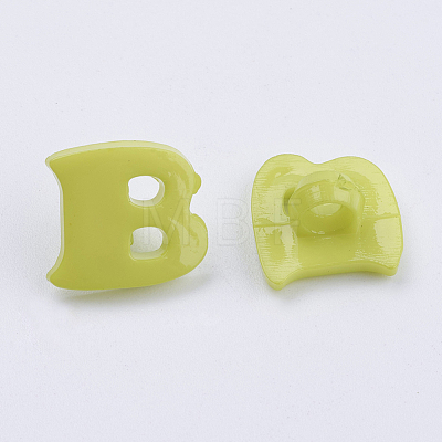 Acrylic Shank Buttons X-BUTT-E029-03-1