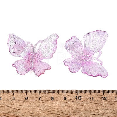 Transparent Plastic Pendants KY-N025-44F-1