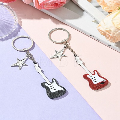 Acrylic & Alloy Keychain KEYC-YW00051-01-1