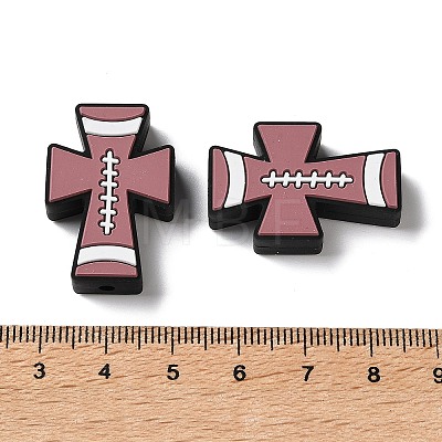 Sports Theme Silicone Beads SL-D001-02D-1