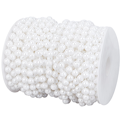 1Roll ABS Plastic Imitation Pearl Beads KY-PA0001-21B-1