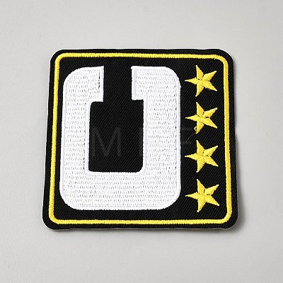 Computerized Embroidery Cloth Iron on/Sew on Patches PATC-WH0006-91B-1