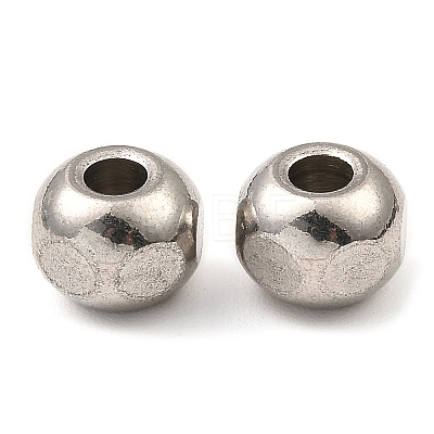304 Stainless Steel European Beads STAS-D061-01P-1