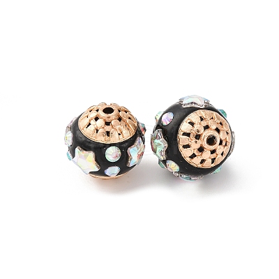 Handmade Resin Indonesia Round Beads IPDL-P005-22KCG-01-1