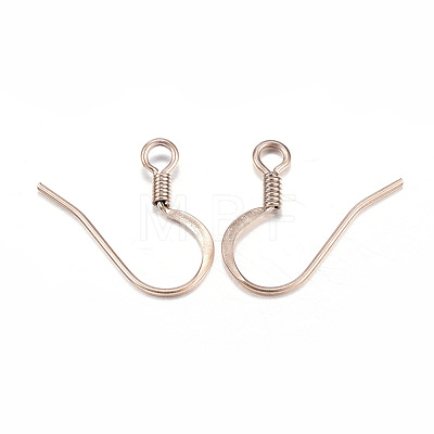 Ion Plating(IP) 304 Stainless Steel French Earring Hooks X-STAS-G127-12RG-1