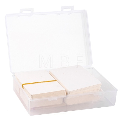 200Pcs 2 Style Cardboard Display Cards and OPP Cellophane Bags CDIS-LS0001-05A-1