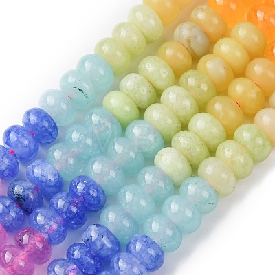 Gradient Color Natural White Jade Beads Strands G-NH0006-A13-01-1
