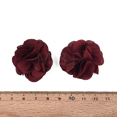 Polyester Fabric Flowers FIND-ZX004-11-02-1