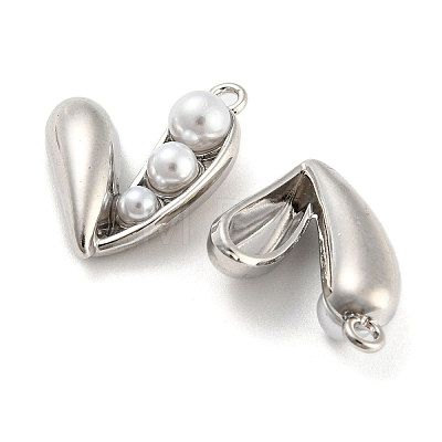 Alloy with ABS Plastic Imitation Pearl Pendants FIND-G062-07P-1