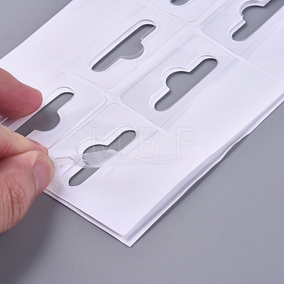 Transparent PVC Self Adhesive Hang Tabs X-CDIS-L006-01-1