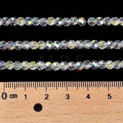 Electroplate Glass Beads Strands X-EGLA-D030-13-1