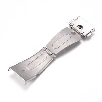 201 Stainless Steel Watch Band Clasps STAS-D173-01D-1