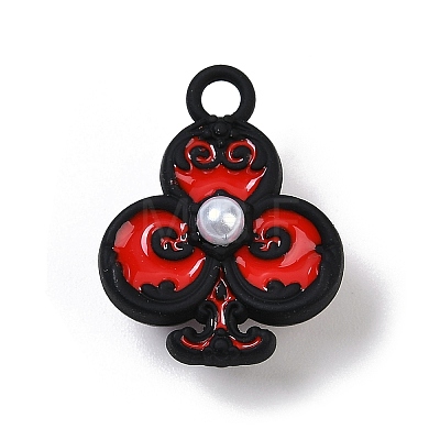 Spray Painted Alloy Pendants PALLOY-S038-08B-1