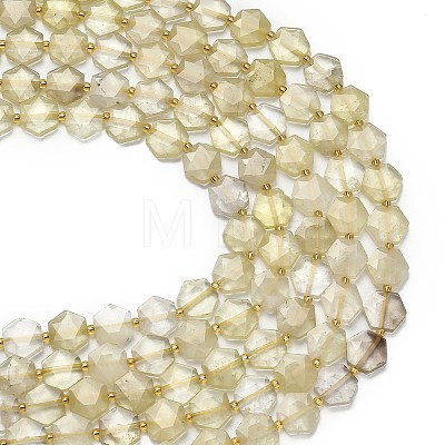 Natural Lemon Quartz(Heated) Beads Strands G-L660-A05-01-1