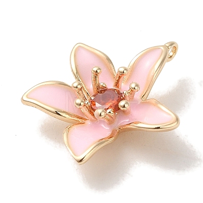 Brass Enamel Pendants X-KK-S368-13G-03-1