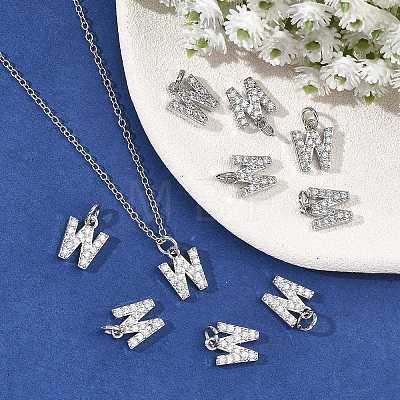 SHEGRACE Brass Micro Pave Clear Cubic Zirconia Pendants XGRQ29117-394P-W-1